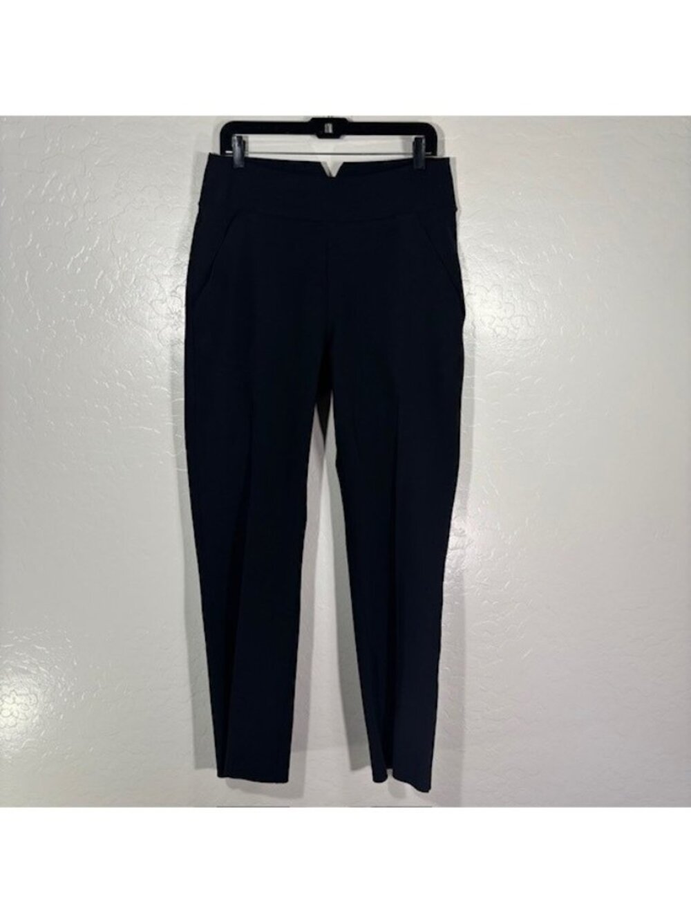 Epoque Evolution Pants Womens 14 Black Slim Ankle Pull On Stretch Nylon Lycra